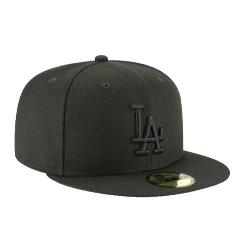New Era LOS ANGELES DODGERS Blackout Basic 59FIFTY Fitted EUC